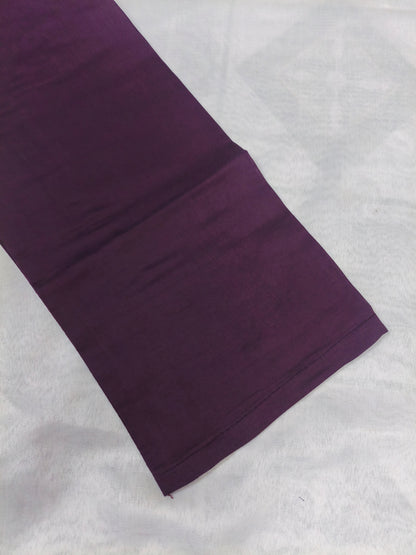 Purple 3-Piece Embroidered Kurta Set with Pant & Dupatta