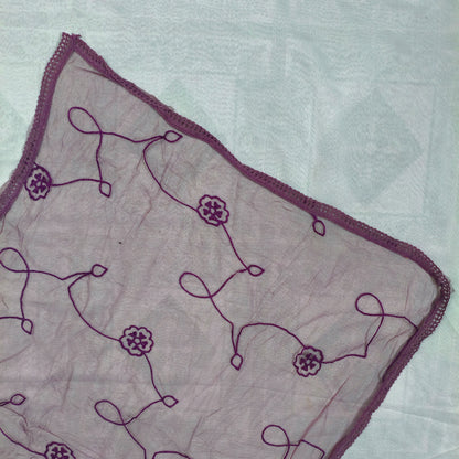 Purple 3-Piece Embroidered Kurta Set with Pant & Dupatta